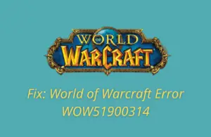 How to Fix World of Warcraft Error WOW51900314