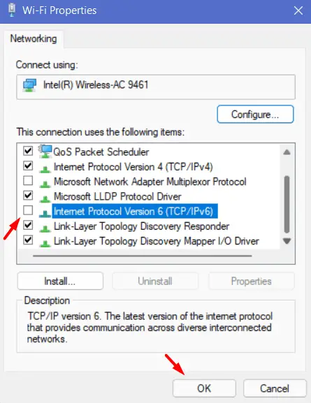 Disable IPv6