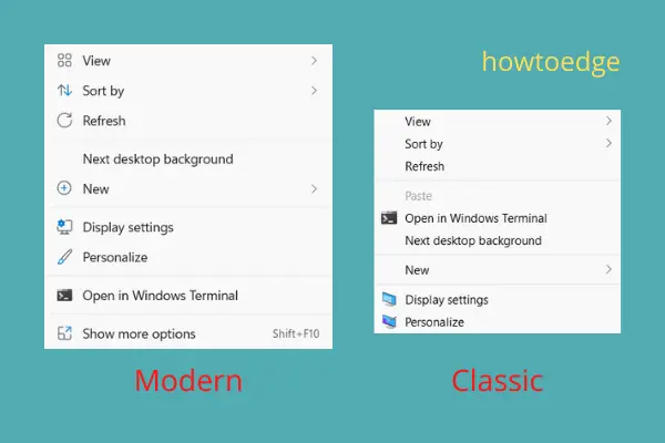 Get back the Classic Context Menu in Windows 11