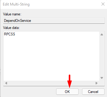 Use Registry Editor to fix the Printer error