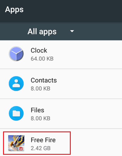 Apps Permissions - Network Connection Error in FreeFire