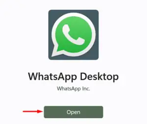 Open Whatsapp Desktop