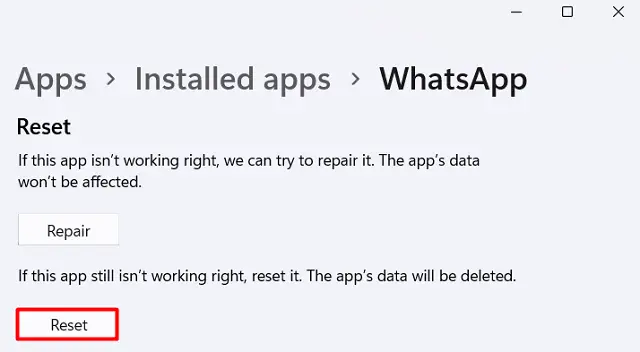 WhatsApp Desktop Crashing