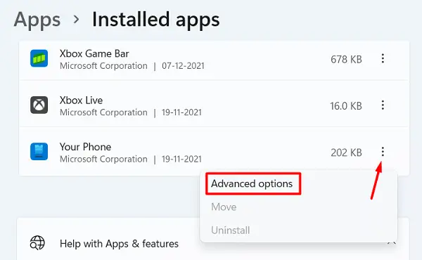 Uninstall Your Phone - Advanced Options