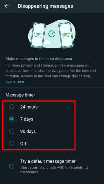 Message Timer