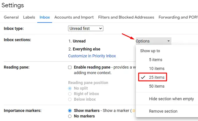 View All Unread Emails in Gmail - Inbox type