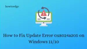 How to Fix Update Error 0x8024a205 on Windows