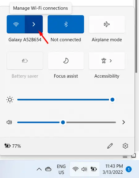 Manage WiFi Connection