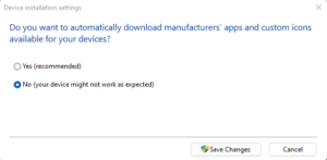 Enable or Disable Automatic Driver Updates in Windows 11