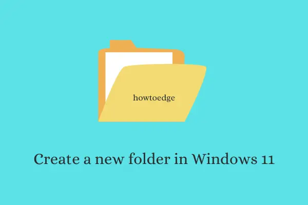 How To Create A New Folder In Windows 11