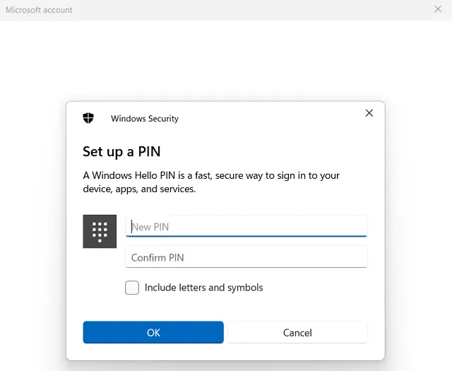 Generate your Windows Hello PIN