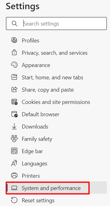 System and performance in Edge