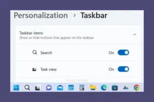 customize Windows 11 Taskbar