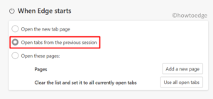 Edge Previous Session How to continue where you left off Chrome, Firefox, or Edge