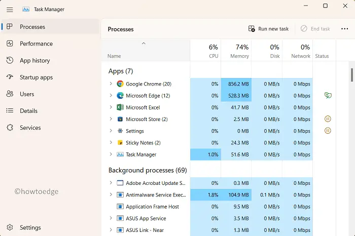 Task manager Windows 11 2022