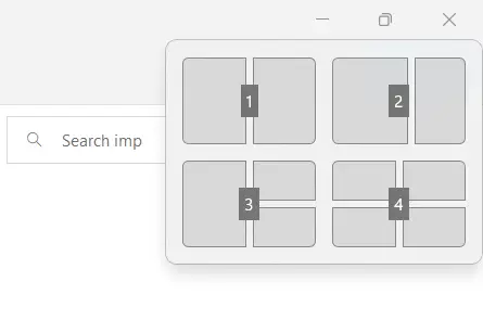 Win Key + Z - New Snap Layouts