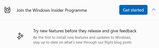 Windows Insider Programme