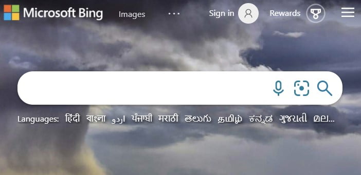 Bing Search engine