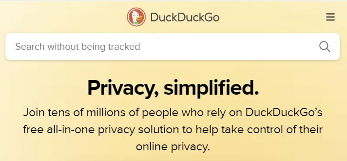 DuckDuckGo Search Engine