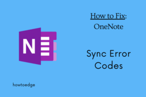 OneNote Sync Error Codes