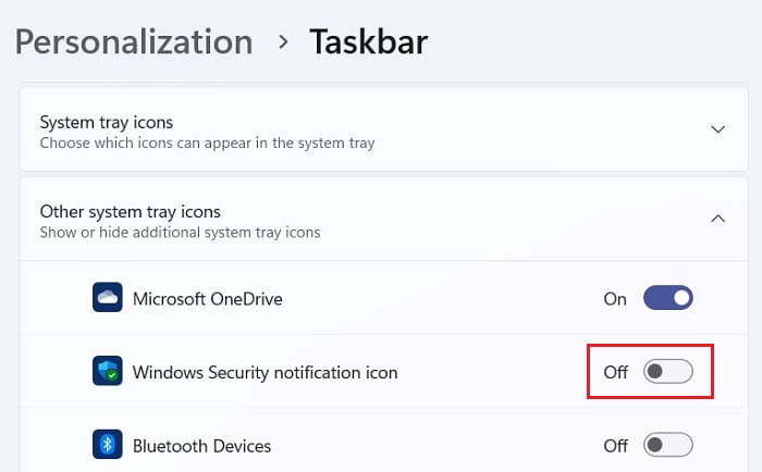 Other System tray icons