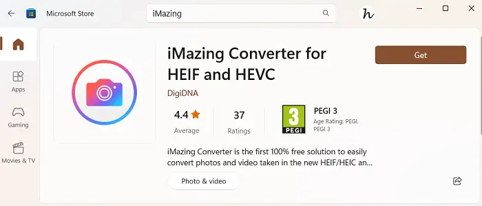 Converting HEIC or HEVC files