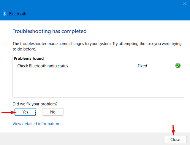 Bluetooth troubleshooting on Windows 11