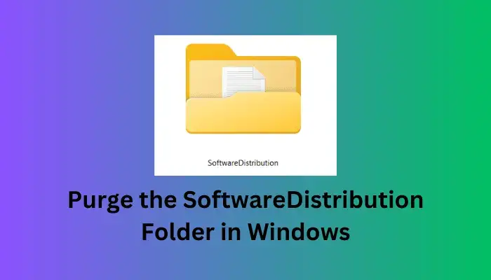 Clear the SoftwareDistribution Folder in Windows