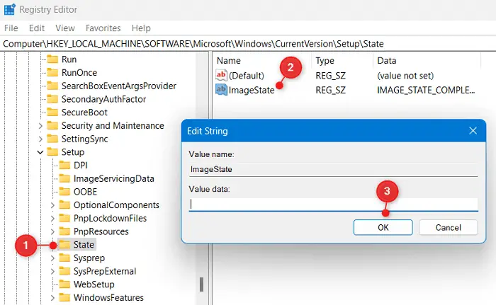 Clear ImageState Value Data Field