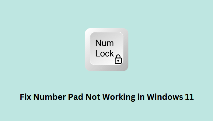 Fix Number Pad not working in Windows