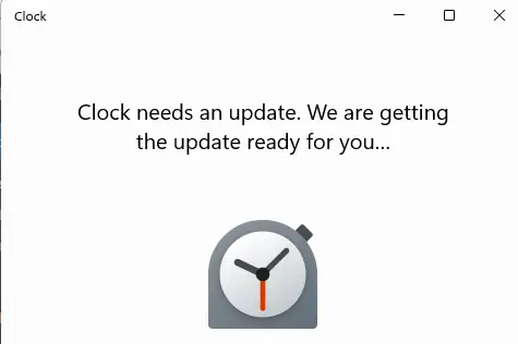 Clock in Windows 11 23h2