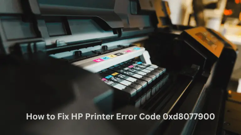 HP Printer Error Code 0xd8077900