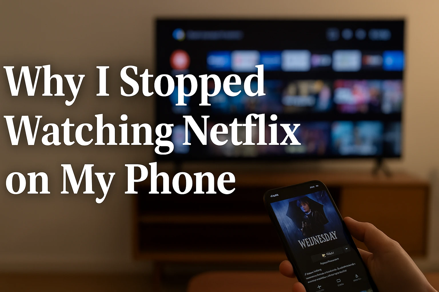 why i stopped watching netflix on my phone
