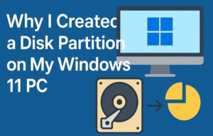 Why I created a disk partition on Windows 11 PC